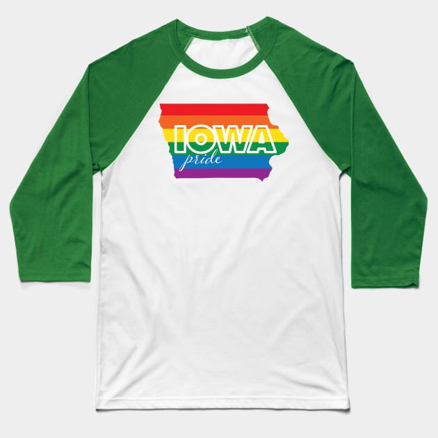 Iowa Pride Baseball T-Shirt by AnytimeDesign